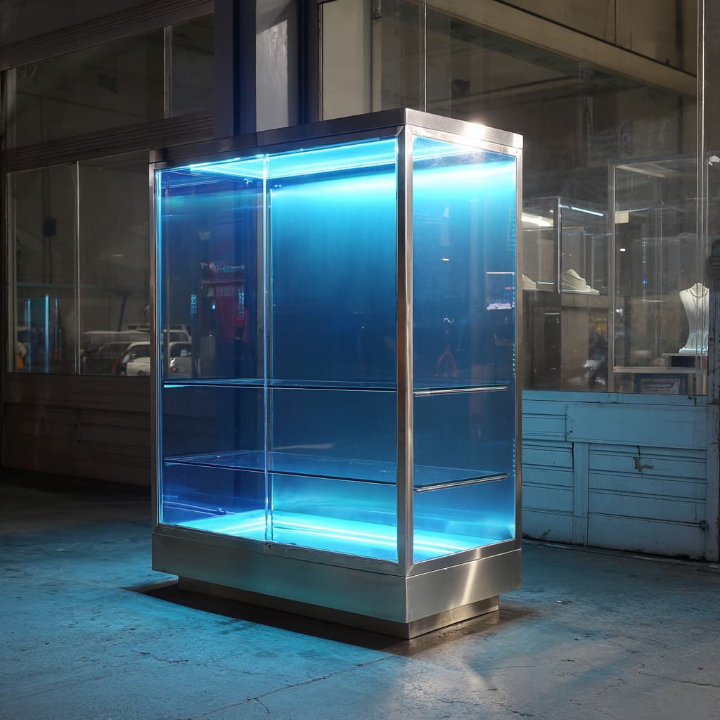 Stainless LED Showcase